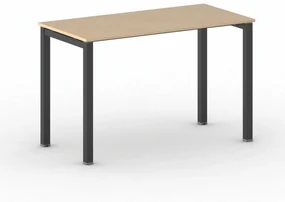 Stôl Square s čiernou podnožou 1200 x 600 x 750 mm, buk