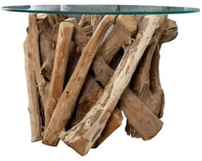 Konferenčný stôl Nature 39832 Ø60cm Drevo Teak - Komfort-nábytok