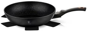 Berlinger Haus Wok Panvica s mramorovým povrchom Black Rose Collection, 30 cm