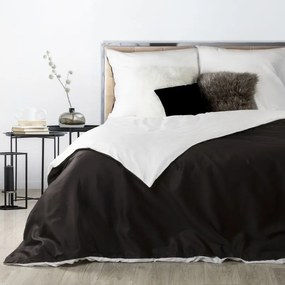 DomTextilu Luxusné čierno biele posteľné obliečky v obojstrannom prevedení 3 časti: 1ks 160 cmx200 + 2ks 70 cmx80 Čierna 27597-153085
