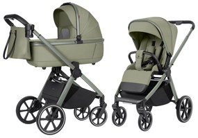Detský kočík 2v1 CARRELLO Omega CRL-6531 Tropical Green