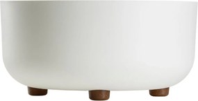 PLASTOVÝ KVETINÁČ TERRA 30X14,5 CM BIELA