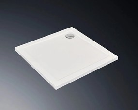 Erga Laos, štvorcová sprchová vanička 90x90x5cm, akrylát, biela lesklá, ERG-V06-ACR-9090S-WH-CR