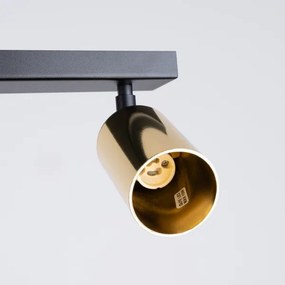 Sollux SL.1388 - Bodové svietidlo WINX 6xGU10/10W/230V čierna/zlatá