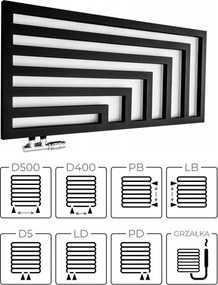 Regnis Kreon Zenit, vykurovacie teleso 1000x550 mm, 541W, sivá, KZ100/55/RAL7001