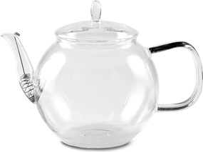 Feelino Sklenený džbán 1300 ml, borosilikátové sklo, s uzáverom a čajovým sitkom