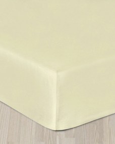 Saténová napínacia plachta krémová 160 × 200 cm
