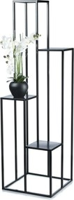 STOJAN NA KVETINÁČ KASKADA 150X44X44 CM ČIERNA