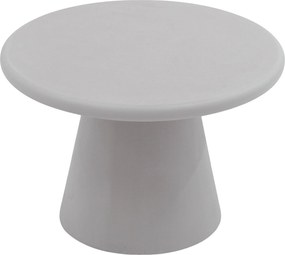Okrúhly konferenčný stolík Clav 60 cm - svetlošedý