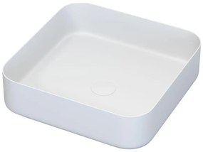 BATH DELUXE 06-040-17-01-00 - Umývadlo na dosku LJORDAL 40x40 cm oceľ/biela