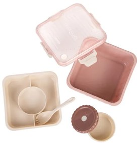 Obedový box POPPIE ružový 896038