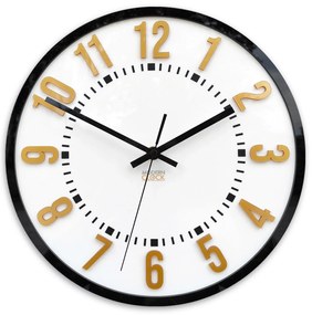 Nástěnné hodiny Oskar 30 cm zlaté/černé