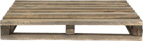 Hnedý antik dekoračný stolík na kvety v tvare palety - 40*32*5 cm