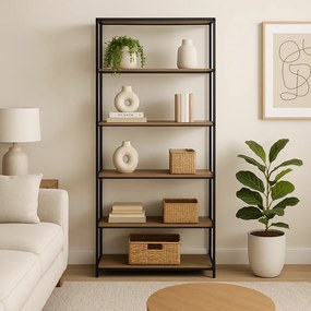 Noela Knižnica regál ARCANA 185x77 prírodná