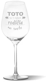 Sablio Pohár na víno Toto sú tí najlepší rodičia na svete: 49 cl
