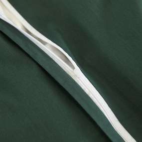 Dekorstudio Elegantné posteľné obliečky s lemovkou PGW - 02 v zelenej farbe