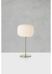 Markslöjd 109007 - Stolná lampa SOBER 1xE27/40W/230V biela/matný chróm