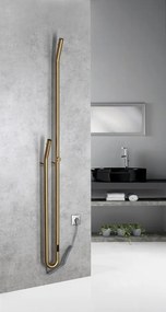 Sapho Sapho, DUOPASSO elektrický sušiak uterákov s časovačem, 122x1700mm, 45 W, zlato mat, ER830