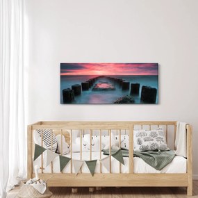 Obraz - Skaly v mori (120x50 cm)