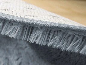 TZ Sivý okrúhly shaggy koberec Lana Rozmer: 80