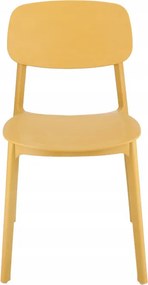 Plastová stolička LARA žltá