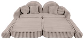 MeowBaby® Churros detská pohovka Max, Pebble Beige