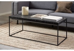 Konferenční stolek Barossa 110 cm černý mramor/černý
