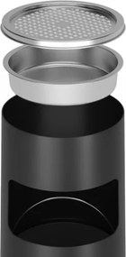 JAGO Odpadkový kôš s popolníkom, 17 l, čierny