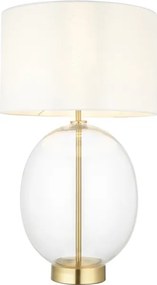 Endon 99292 - Stmievateľná stolová lampa KELDA 1xE27/10W/230V krémová/zlatá