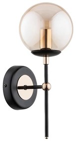 Nástenné svietidlo ITORIS 1xE14/10W/230V čierna/zlatá
