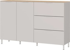 Krémová matná komoda 151x98x40 cm Savoca – Germania