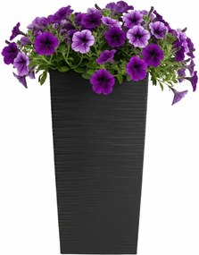 Plastový květináč Porto Riflo 67,7x35x35 cm černý
