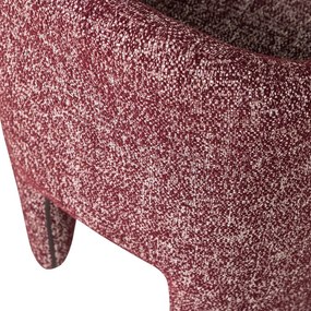 Vínovočervená čalúnená kancelárska stolička Cordo – WOOOD