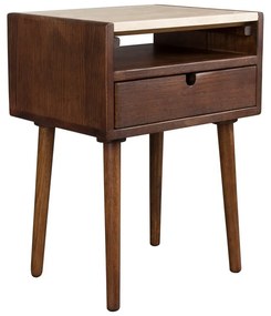 Hnedý nočný stolík Arda – Dutchbone