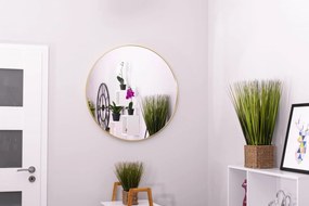 Zlaté nástenné okrúhle zrkadlo LEOBERT - rôzne veľkosti Priemer zrkadla: 80 cm