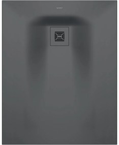 DURAVIT Sustano obdĺžniková sprchová vanička z materiálu DuraSolid, Antislip, 1000 x 800 x 30 mm, tmavo šedá matná, 720273650000000
