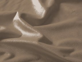 Biante Veľký zamatový oválny obrus Velvet Premium SVP-034 Kávovo hnedý 200x260 cm