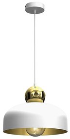 Luster na lanku HARALD 1xE27/60W/230V biela