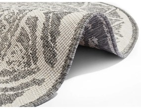 Sivo-krémový vonkajší koberec NORTHRUGS Siruma, ø 200 cm