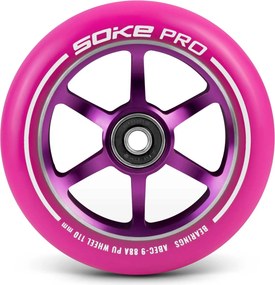 SOKE Kolieska kolobežky 110 mm ružové 2 ks