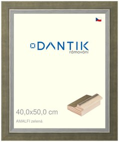 DANTIK rám na obraz 40x50 | AMALFI zelená (Plexi Čiré)