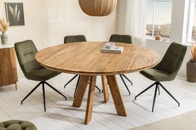 Okrúhly jedálenský stôl Eglantine 120 cm hnedé mango
