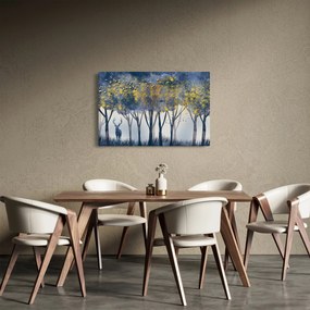 Obraz jeleňa v lese (90x60 cm)