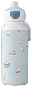Detská fľaša v bielej a svetlomodrej farbe 400 ml Sailors bay – Mepal