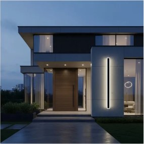 LED Vonkajšie nástenné svietidlo MIRANA S LED/25W/230V 4000K IP44 120 cm čierne