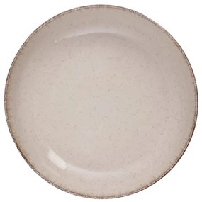 24 dielny porcelánový set, svetlo hnedý