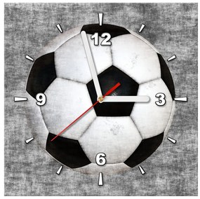 Gario Obraz s hodinami Futbalová lopta Rozmery: 100 x 40 cm
