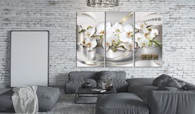 Artgeist Obraz - Blooming Orchids I Veľkosť: 90x60, Verzia: Na talianskom plátne
