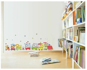 Samolepka Train of circus animals, 120 cm