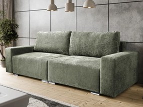 Rozkladacia pohovka Anafi, machovo - zelená látka